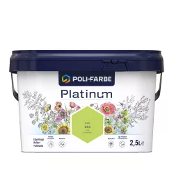   Poli-Farbe Platinum S40 egyrétegű beltéri falfesték - sás - 2,5 l