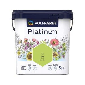 Poli-Farbe Platinum S40 egyrétegű beltéri falfesték - sás - 5 l