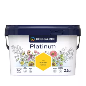 Poli-Farbe Platinum A70 egyrétegű beltéri falfesték - aranyeső - 2,5 l