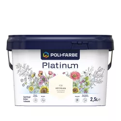   Poli-Farbe Platinum F20 egyrétegű beltéri falfesték - fátyolka - 2,5 l