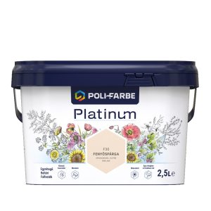 Poli-Farbe Platinum F30 egyrétegű beltéri falfesték - fenyőspárga - 2,5 l