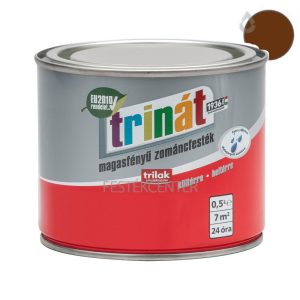 Trilak Trinát magasfényű zománcfesték 500 - barna - 0,5 l