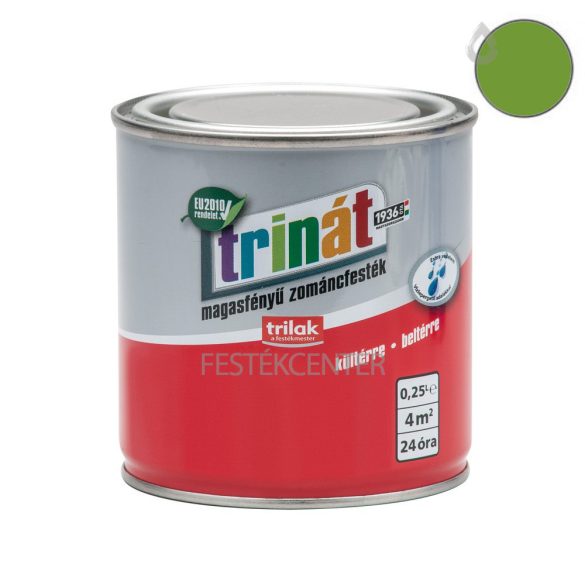 Trilak Trinát magasfényű zománcfesték 600 - zöld - 0,25 l