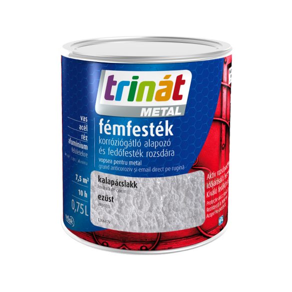 Trinát Metal kalapács fémfesték - ezüst - 0,75 l