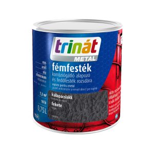 Trinát Metal kalapács fémfesték - fekete - 0,75 l