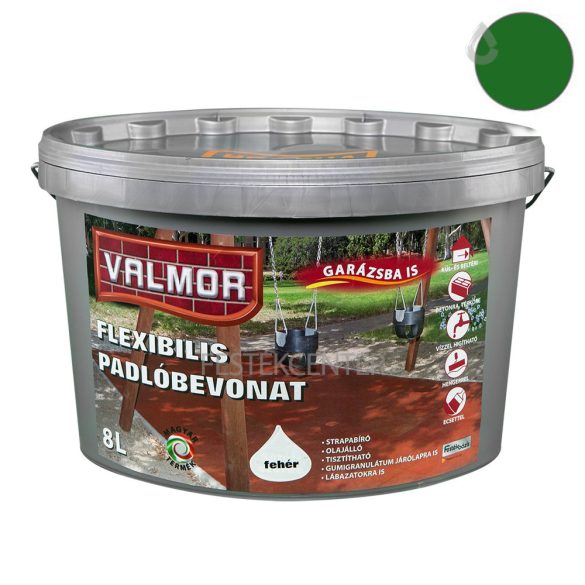 Valmor flexibilis padlóbevonat - zöld - 8 l