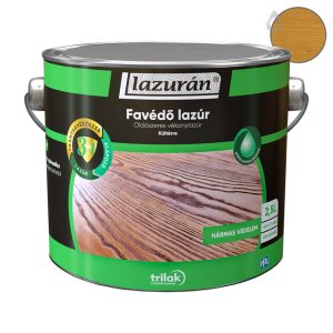 Trilak Lazurán 3 IN 1 oldószeres favédő lazúr - tiszafa - 2,5 l