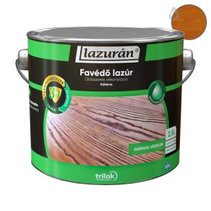 Trilak Lazurán 3 IN 1 oldószeres favédő lazúr - brazil mahagóni - 2,5 l