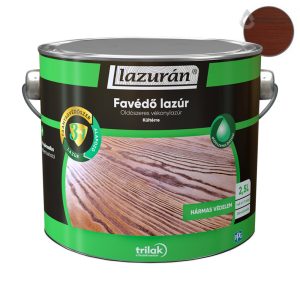 Trilak Lazurán 3 IN 1 oldószeres favédő lazúr - paliszander - 2,5 l