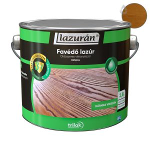 Trilak Lazurán 3 IN 1 oldószeres favédő lazúr - északi-tölgy - 2,5 l