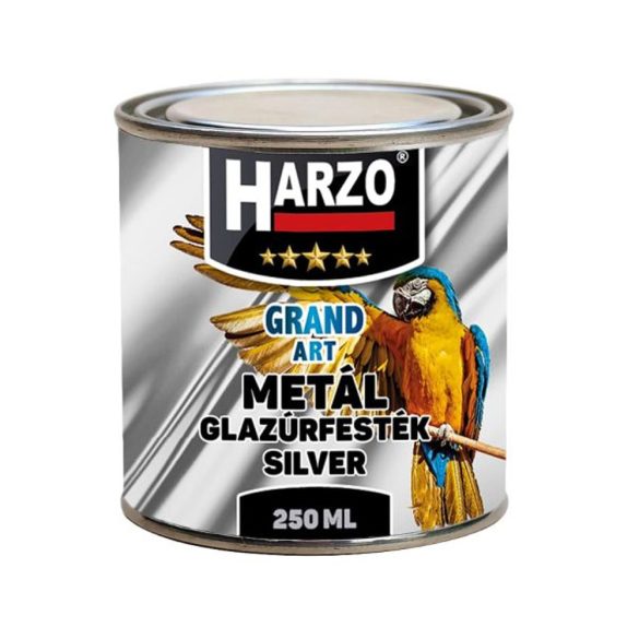Harzo Metál Glazúrfesték - silver - 250 ml