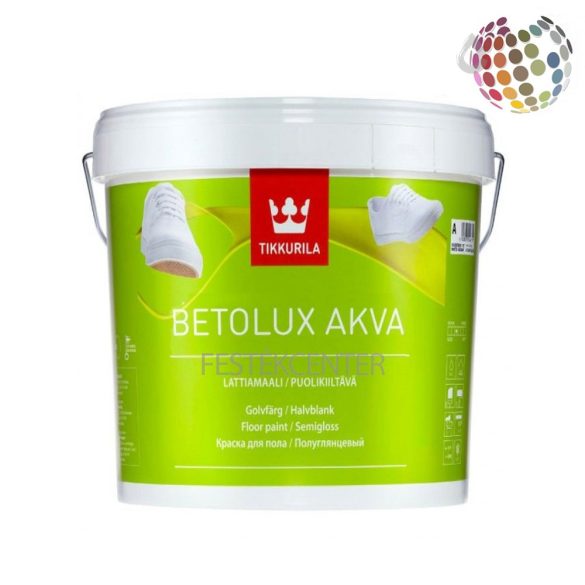 Tikkurila Betolux Akva padlófesték A - fehér - 2,7 l