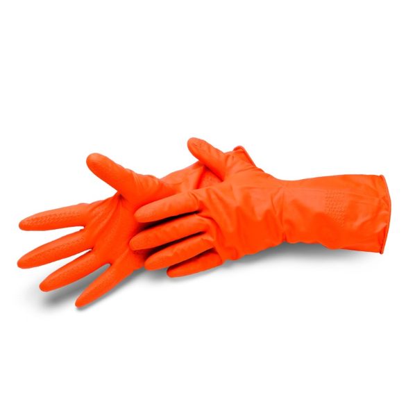 Schuller Cleanstar Orange latex háztartási kesztyű  - CAT1 - L
