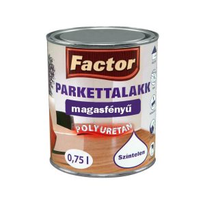 Factor parkettalakk magasfényű színtelen - 0,75l