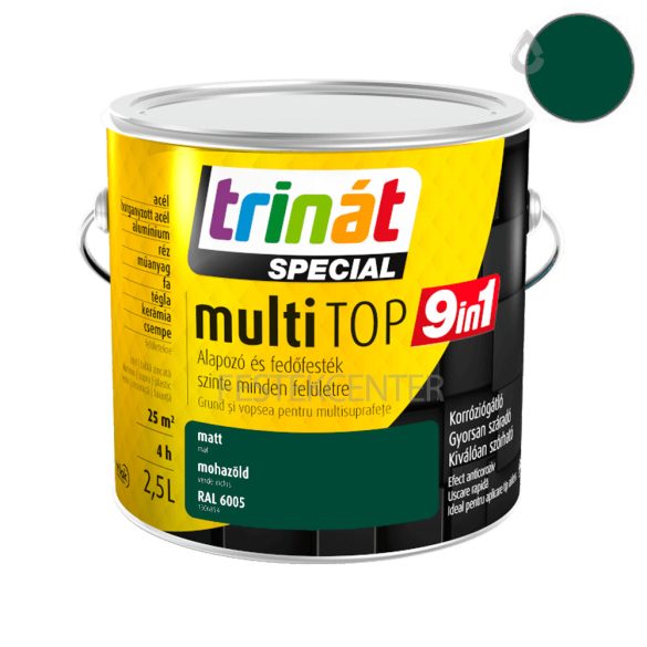 Trilak Trinát Speicál Multi Top 9:1 - mohazöld - RAL 6005 - 2,5 l