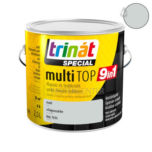 Trilak Trinát Speicál multiTop 9:1 - világosszürke - RAL 7035 - 2,5 l