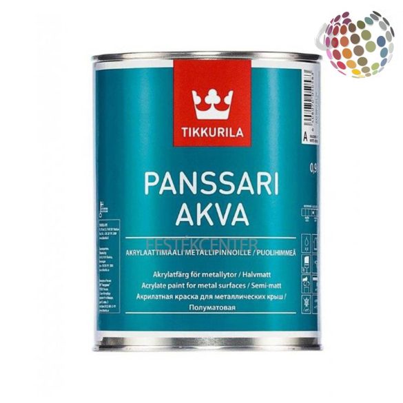 Tikkurila Panssari Akva A - akril fémfesték - 0,9 l