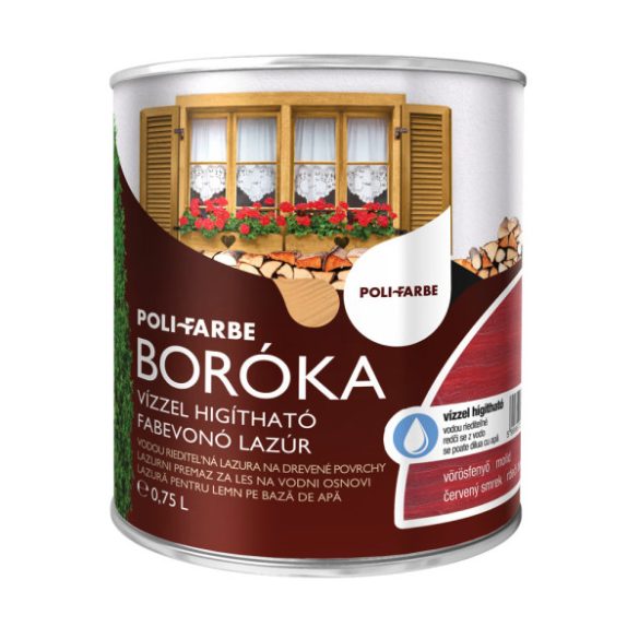 Poli-Farbe Boróka lazúr - vörösfenyő - 0,75 l