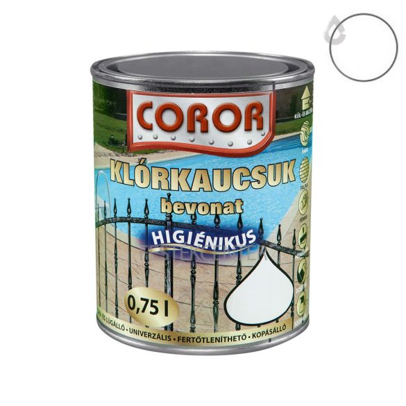 Coror Klórkaucsuk bevonat - fehér - 0,75 l