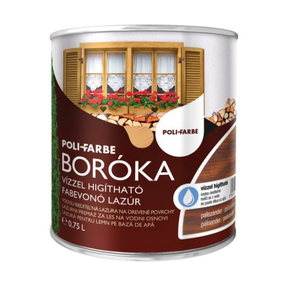 Poli-Farbe Boróka lazúr - poliszander - 0,75 l