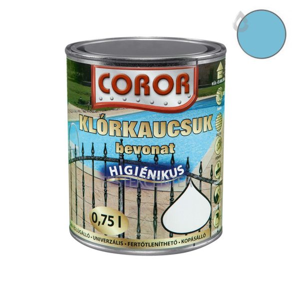 Coror Klórkaucsuk bevonat - kék - 0,75 l