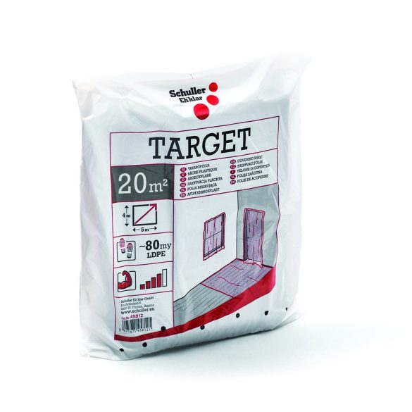 Schuller Target S80 LDPE újrahasznosított takarófólia - színtelen - 4x5 m