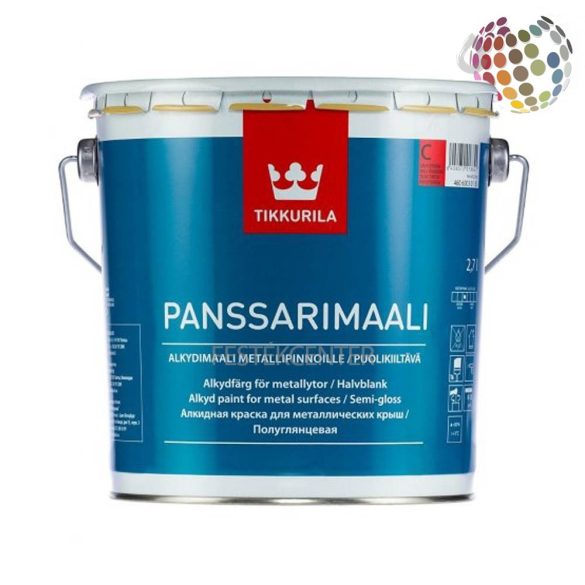 Tikkurila Panssarimaali A - alkid fémfesték - 2,7 l