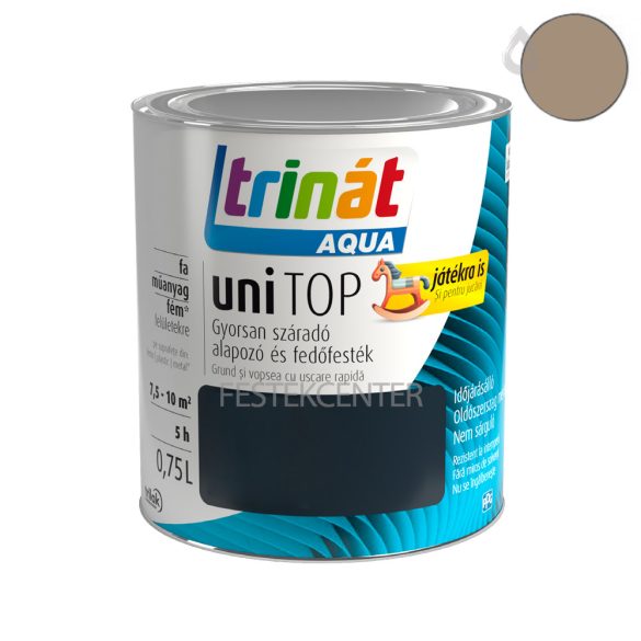 Trilak Trinát Aqua Unitop selyemfényű zománcfesték - RAL 1019 - szürkebézs - 0,75 l