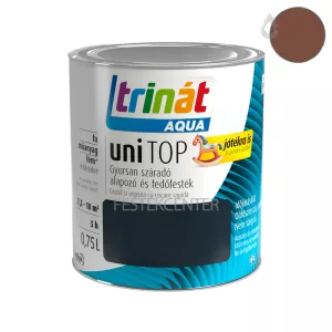 Trilak Trinát Aqua Unitop selyemfényű zománcfesték - RAL 8002 - signalbarna - 0,75 l