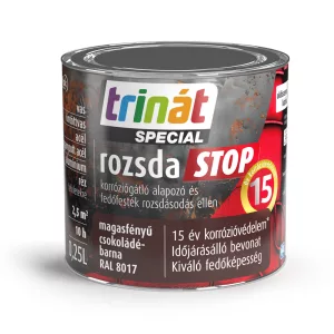 Trinát Special rozsdaSTOP magasfényű fémfesték - RAL 8017 - csokoládébarna - 0,25 l