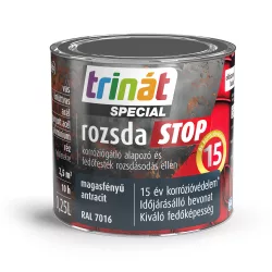   Trinát Special rozsdaSTOP magasfényű fémfesték - RAL 7016 - antracitit - 0,25 l