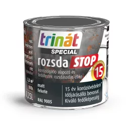   Trinát Special rozsdaSTOP matt fémfesték - RAL 9005 fekete - 0,25 l