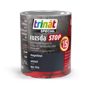 Trinát Special rozsdaSTOP magasfényű fémfesték - RAL 7016 - antracitit - 0,75 l