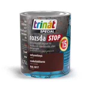 Trinát Special rozsdaSTOP selyemfényű fémfesték - RAL 8017 csokoládébarna - 0,75 l