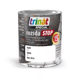   Trinát Special rozsdaSTOP matt fémfesték - RAL 9016 fehér - 0,75 l