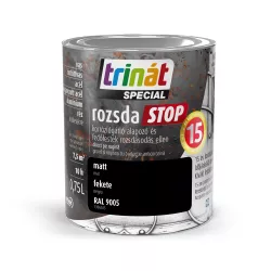   Trinát Special rozsdaSTOP matt fémfesték - RAL 9005 fekete - 0,75 l