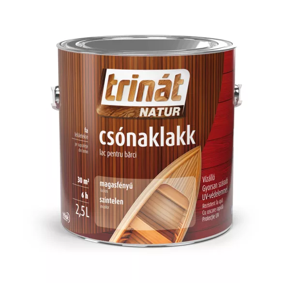 Trilak Trinát Natur Prémium magasfényű csónaklakk - 2,5 l