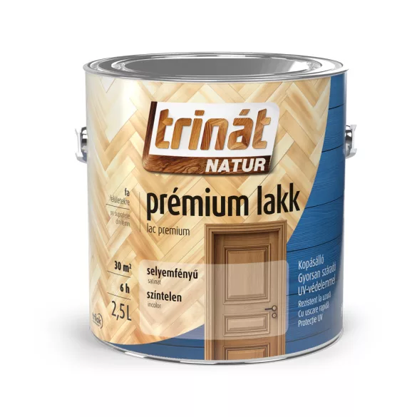 Trilak Trinát Natur Prémium selyemfényű lakk kültérre-beltérre - 2,5 l