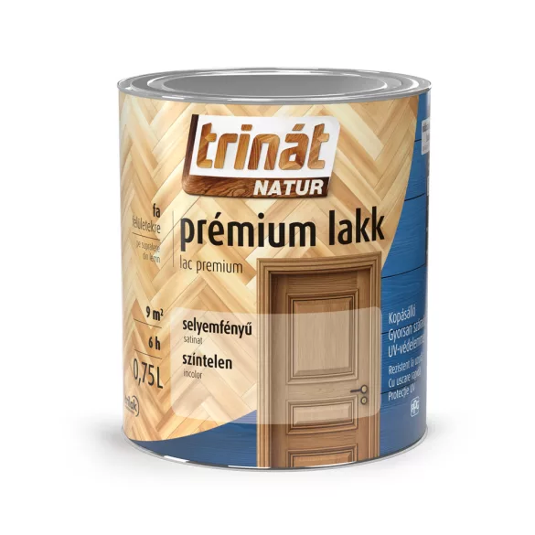 Trilak Trinát Natur Prémium selyemfényű lakk kültérre-beltérre - 0,75 l