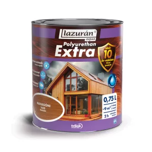 Lazurán Aqua Polyurethan Extra - mahagóni - 1630 - 0,75 L