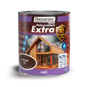 Lazurán Aqua Polyurethan Extra - mogyoró - 1820 - 0,75 L