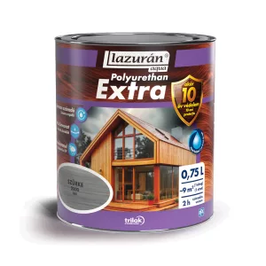 Lazurán Aqua Polyurethan Extra - szürke - 2300 - 0,75 L