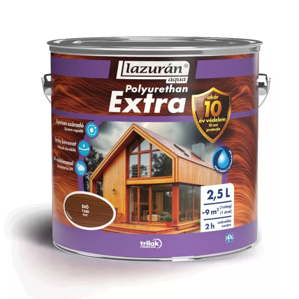 Lazurán Aqua Polyurethan Extra - dió 1540 - 2,5 L