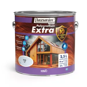 Lazurán Aqua Polyurethan Extra - fehér - 1150 - 2,5 L