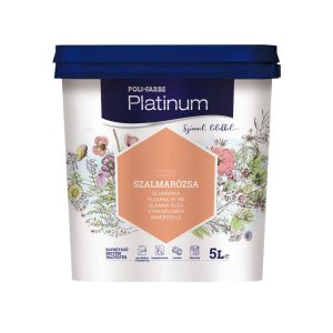 Poli-Farbe Platinum SZ60 egyrétegű beltéri falfesték - szalmarózsa - 5 l