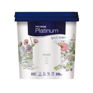 Poli-Farbe Platinum F1 egyrétegű beltéri falfesték - fehér - 10 l