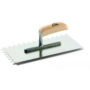Schuller Stan Karo 2K C5 rozsdamentes fogazott glettelő - 10x10 mm fogazás - 13x28 cm