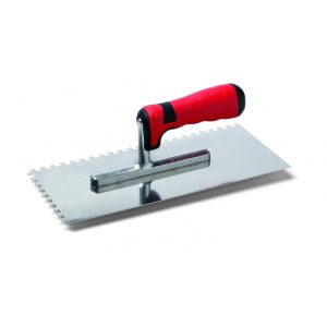 Schuller Stan Karo 2K C4 rozsdamentes fogazott glettelő - 8x8 mm fogazás - 13x28 cm