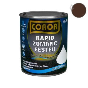 Coror Rapid Zománcfesték - csokoládébarna - 0,75 l