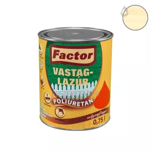 Factor selyemfényű vastaglazúr - színtelen - 0,75 l